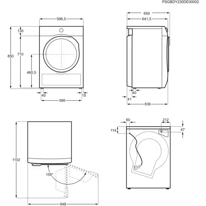 Suszarka Electrolux 700 DelicateCare EW7D585UCP 63,6cm 8kg Zdalne sterowanie