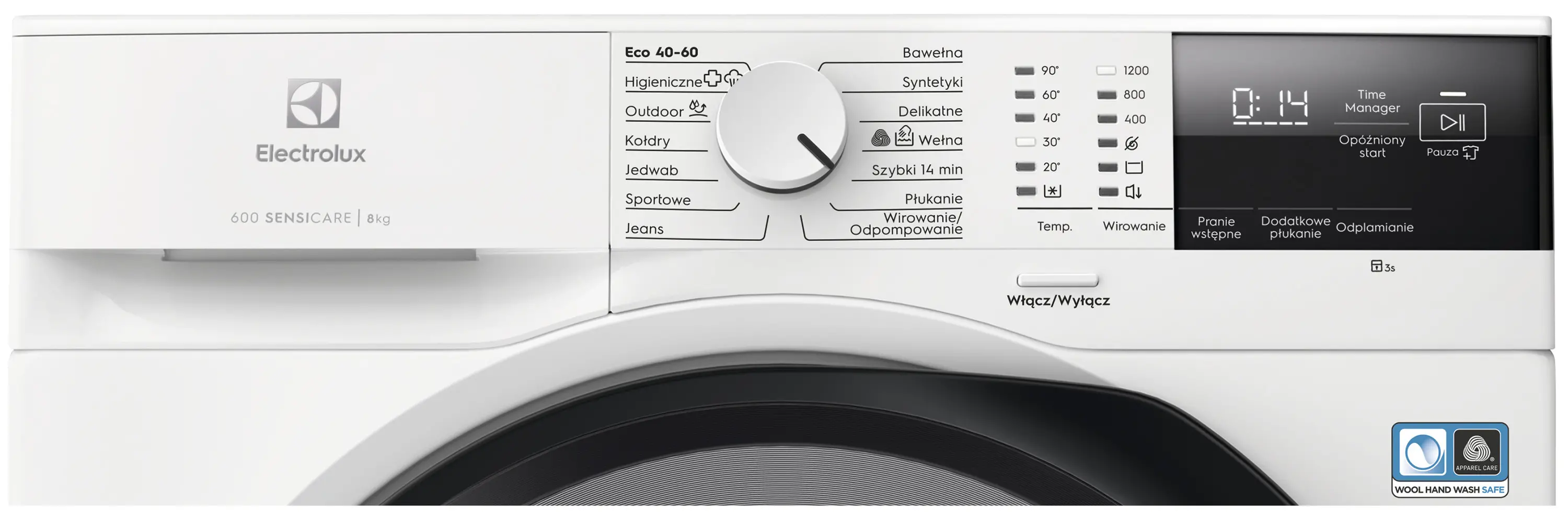 Pralka Electrolux 600 SensiCare EW6F2282P 8kg 1200obr/min