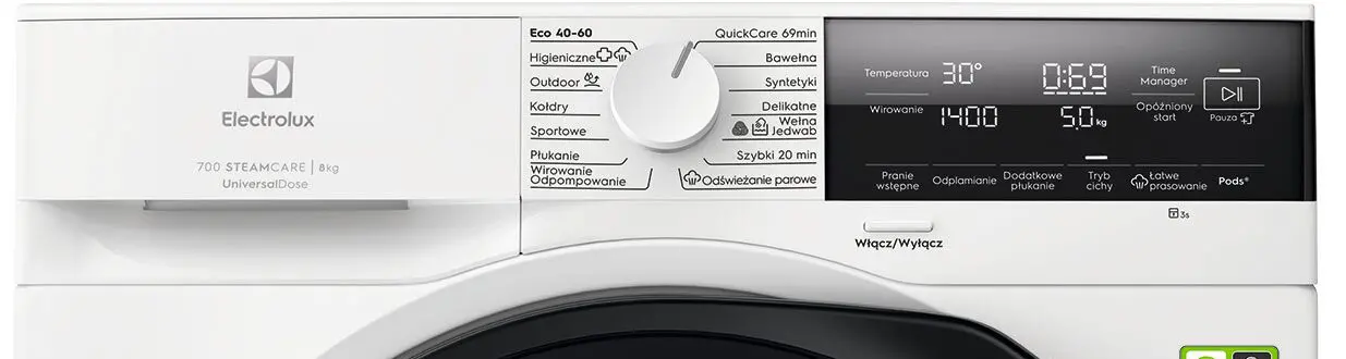Pralka Electrolux 700 SteamCare EW7F3487UP 8kg 1400obr/min