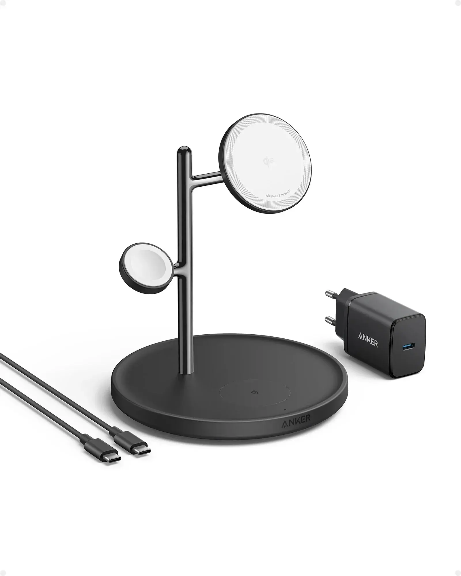 Ładowarka indukcyjna Anker MagGo 3w1 15W Czarny