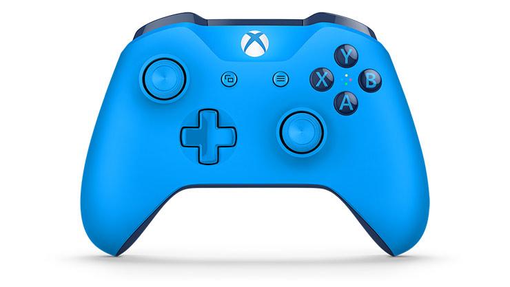 Pad Microsoft Xbox One kontroler bezprzewodowy do Xbox, PC - niebieski