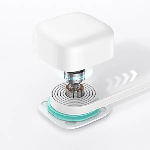 Ładowarka sieciowa USAMS CC209TC01 USB-C ze zwijanym kablem Lighning 35W Czarny