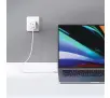 Ładowarka sieciowa USAMS CC180TC02 2xUSB-C+USB 65W GAN PD3.0 Biały