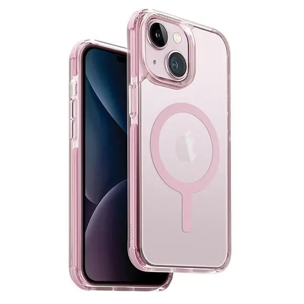 Etui UNIQ Maglick Charging do iPhone 15 Plus Różowy