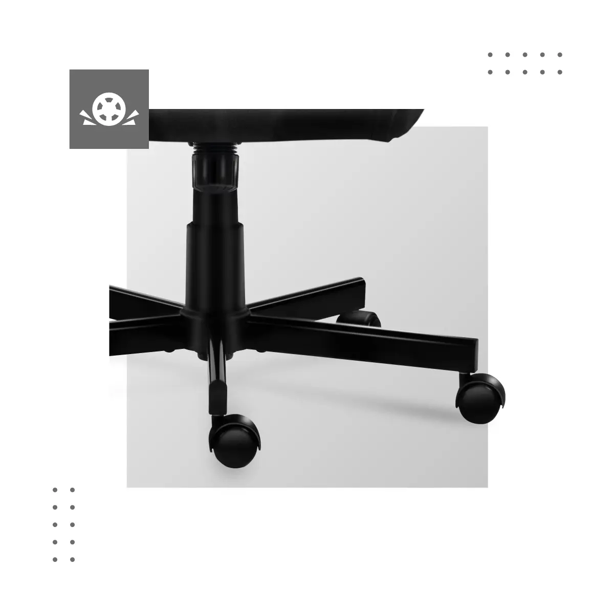 Fotel Mark Adler Boss 4.2 Biurowy do 130kg Tkanina Skóra ECO Czarny