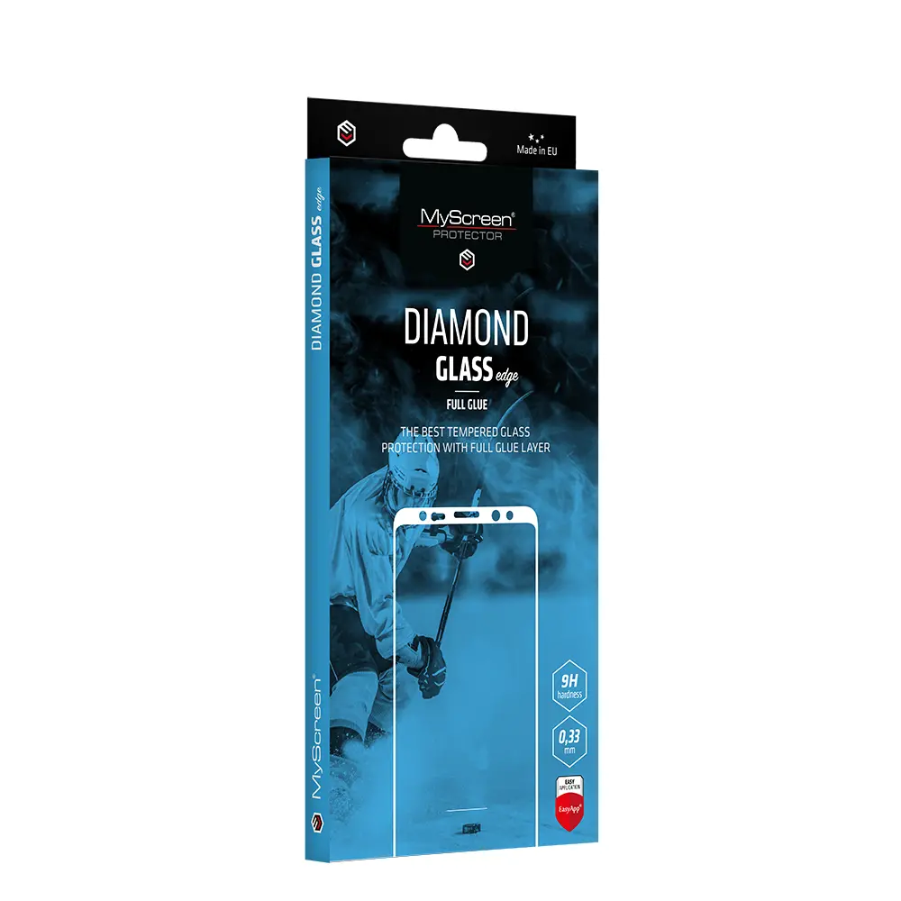 Szkło hartowane MyScreen Protector DIAMOND GLASS LITE edge FULL GLUE do Xiaomi Redmi A3, A3x czarna ramka