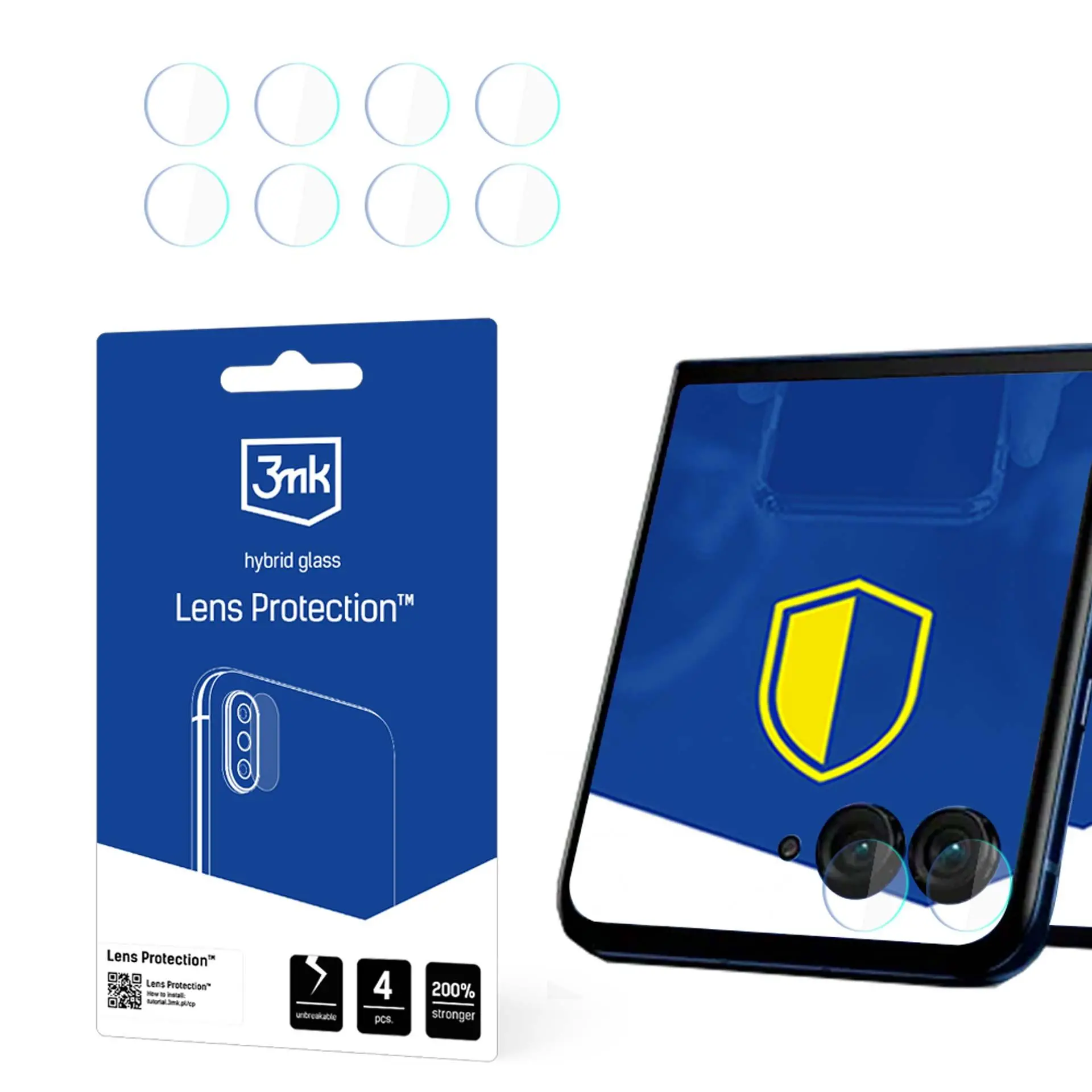 Szkło hybrydowe 3mk Lens Protection do Motorola Razr 50 Ultra