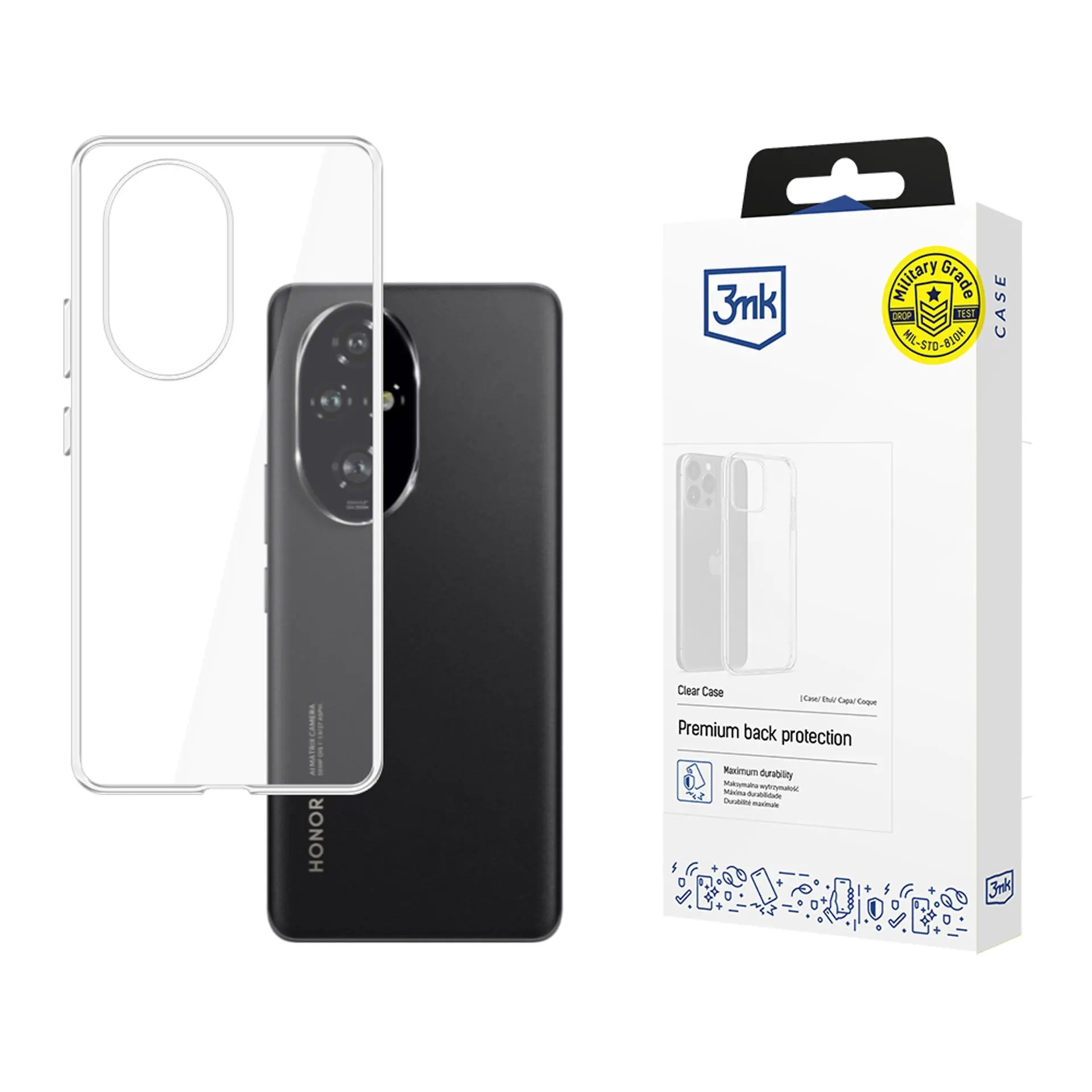 Etui 3mk Clear Case do Honor 200 Pro Przezroczysty