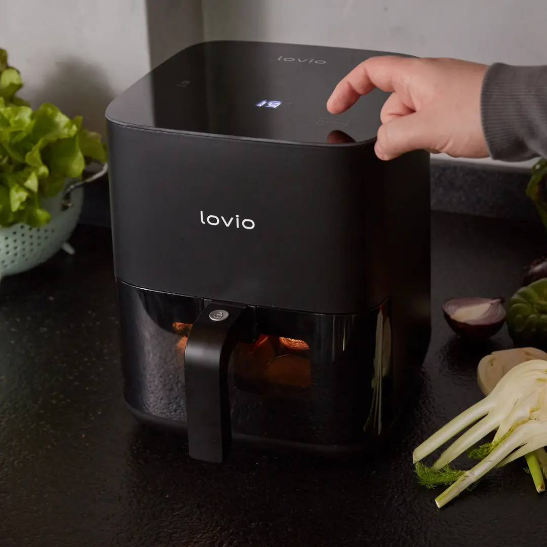Frytkownica beztłuszczowa Lovio Home LVAF001BK 1450W 5l