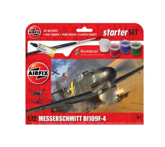 Model do sklejania Airfix A55014 Starter Set - Messerschmitt Bf109F-4