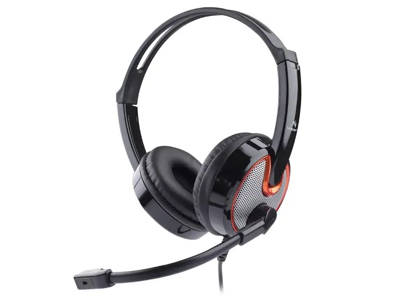 Słuchawki przewodowe z mikrofonem Tracer Octopus Nauszne Czarno-srebrny