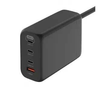 Ładowarka sieciowa Newell GaN 240W  EU 3xUBS-C USB-A Czarny