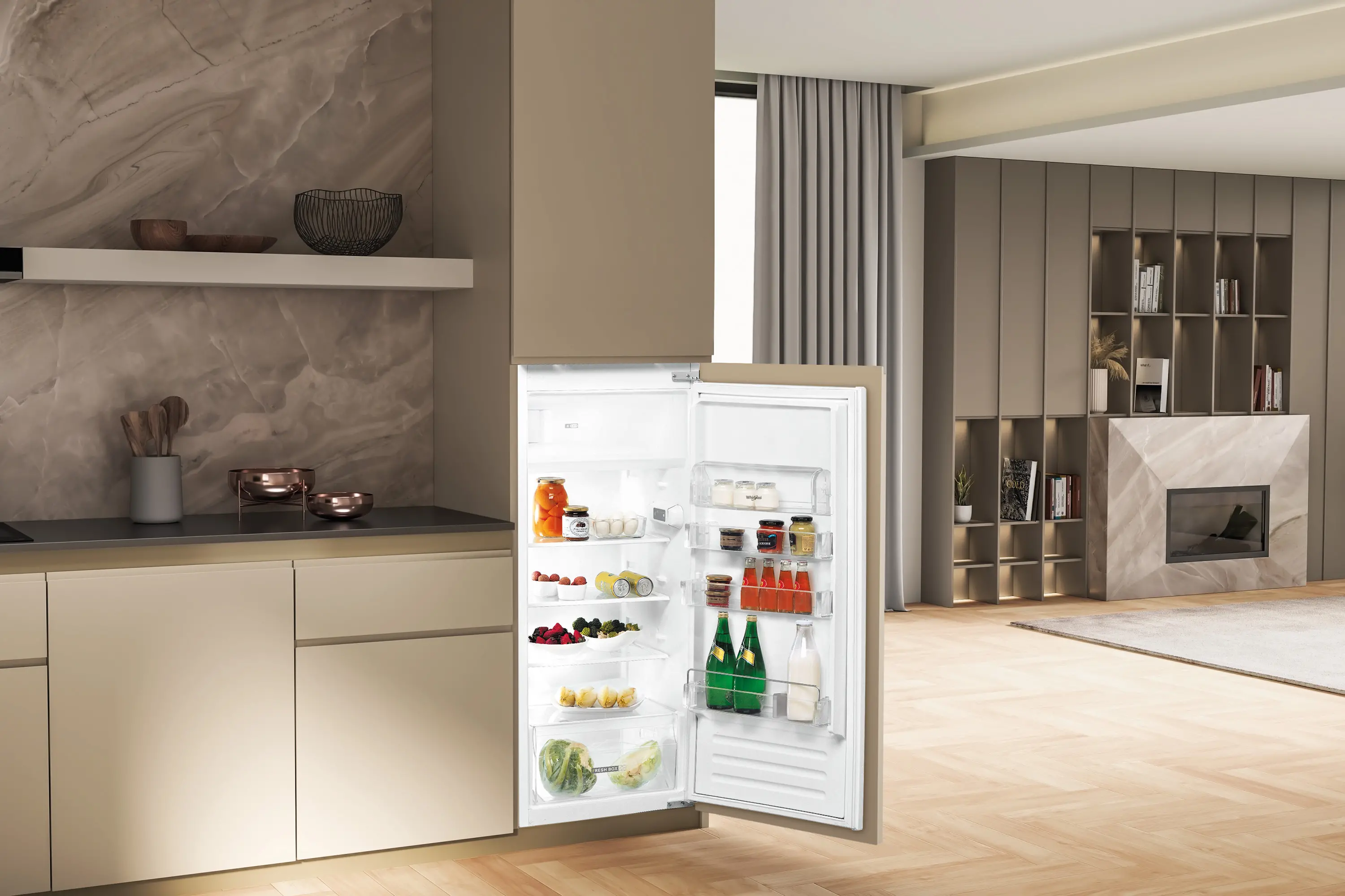 Lodówka Whirlpool ARG 7342 122cm Komora świeżości