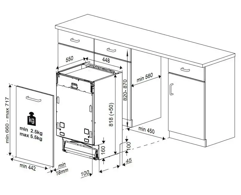 Zmywarka Beko DIS35023E 44,8cm