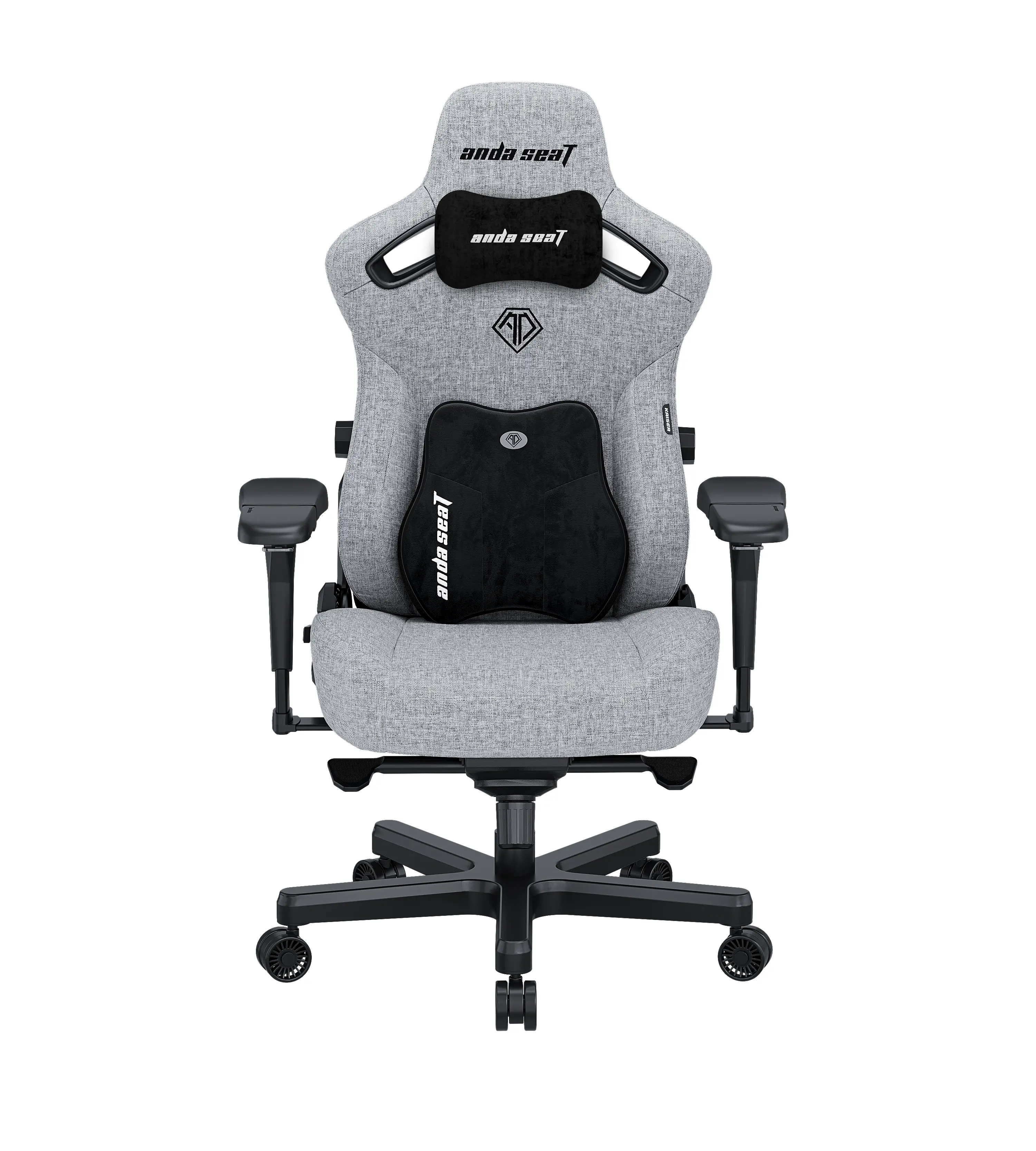 Fotel Anda Seat Kaiser 3 Pro XL Gamingowy do 200kg Tkanina Szary