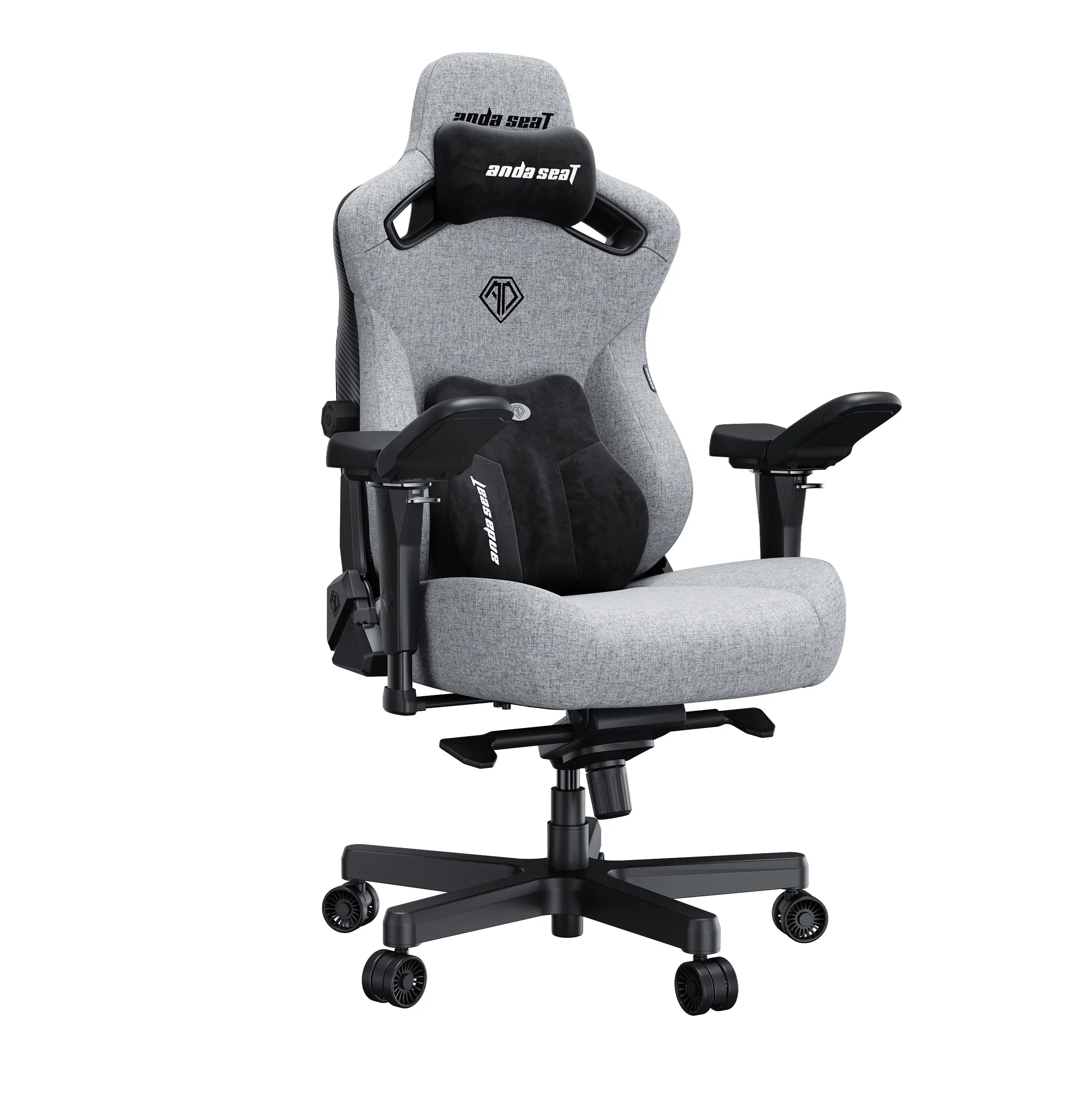 Fotel Anda Seat Kaiser 3 Pro XL Gamingowy do 200kg Tkanina Szary