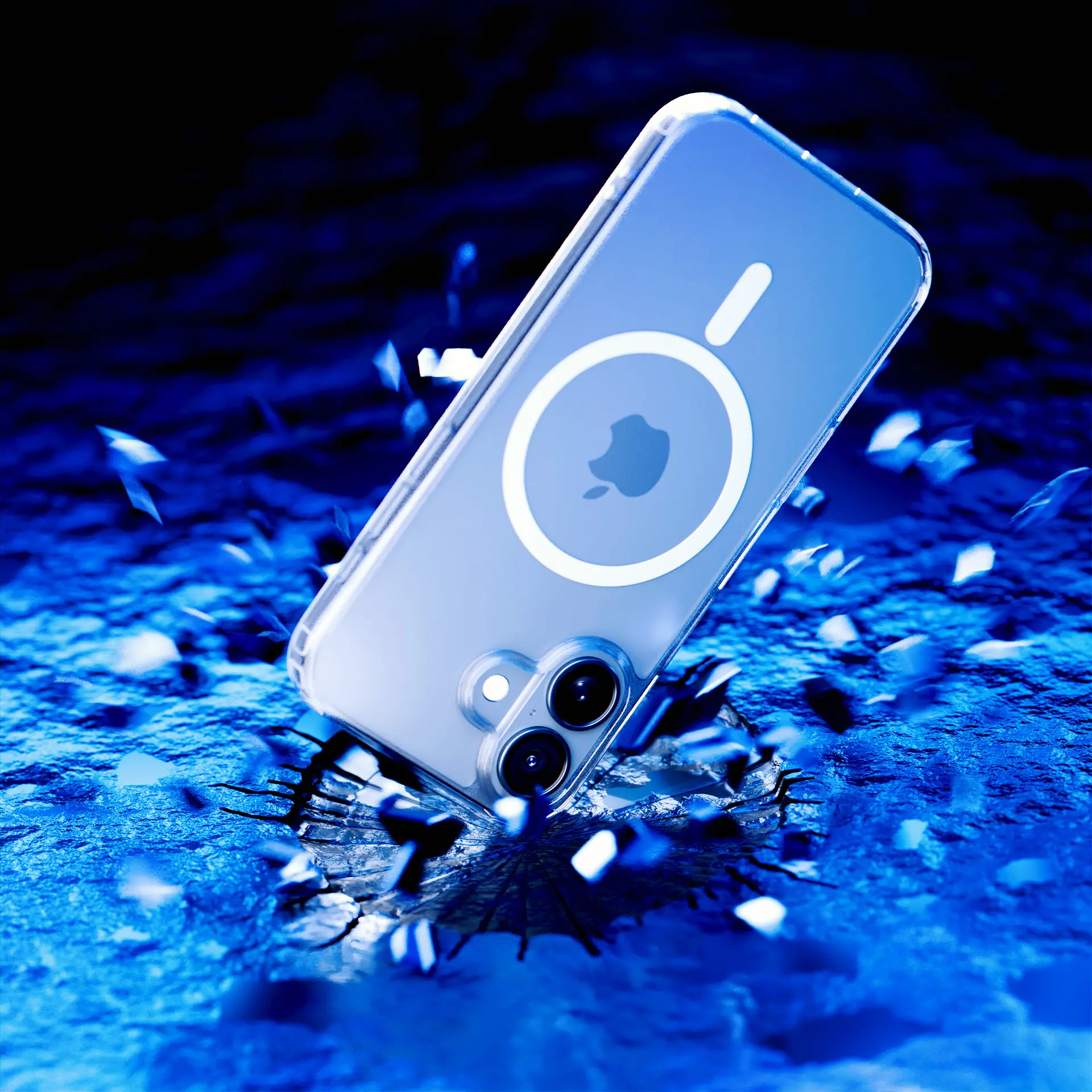 Etui 3mk Silicone MagCase do iPhone 16 Przezroczysty