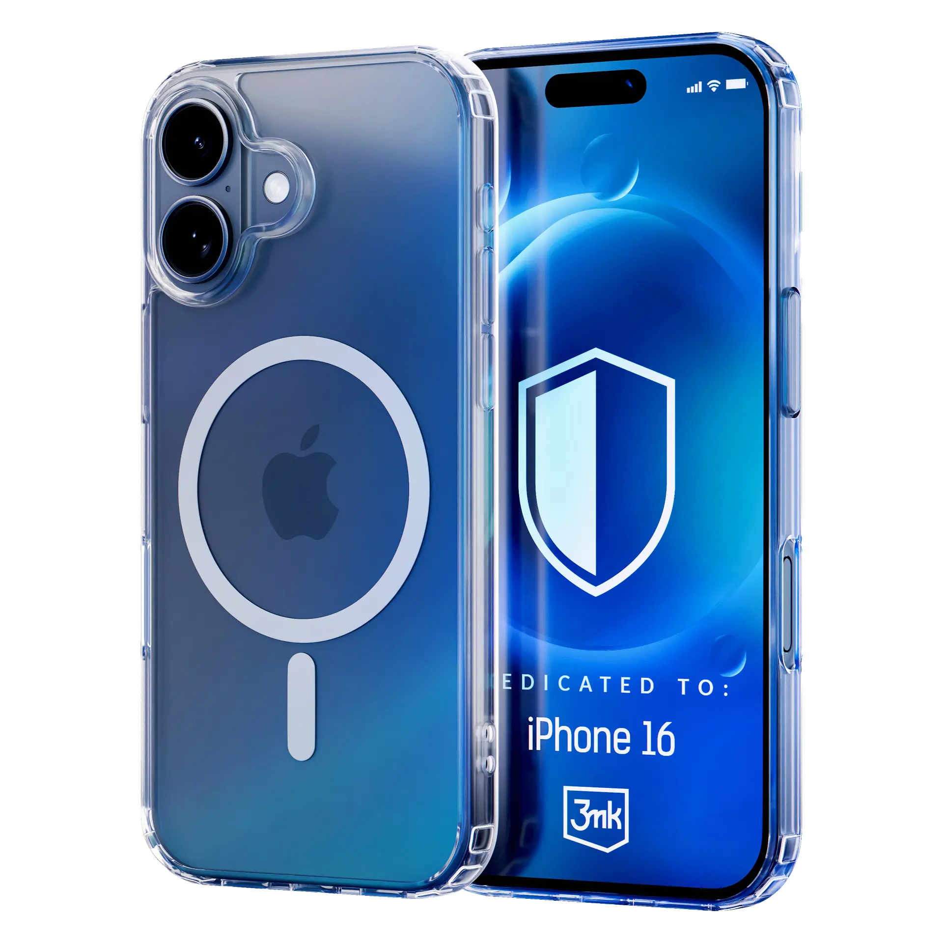 Etui 3mk Silicone MagCase do iPhone 16 Przezroczysty