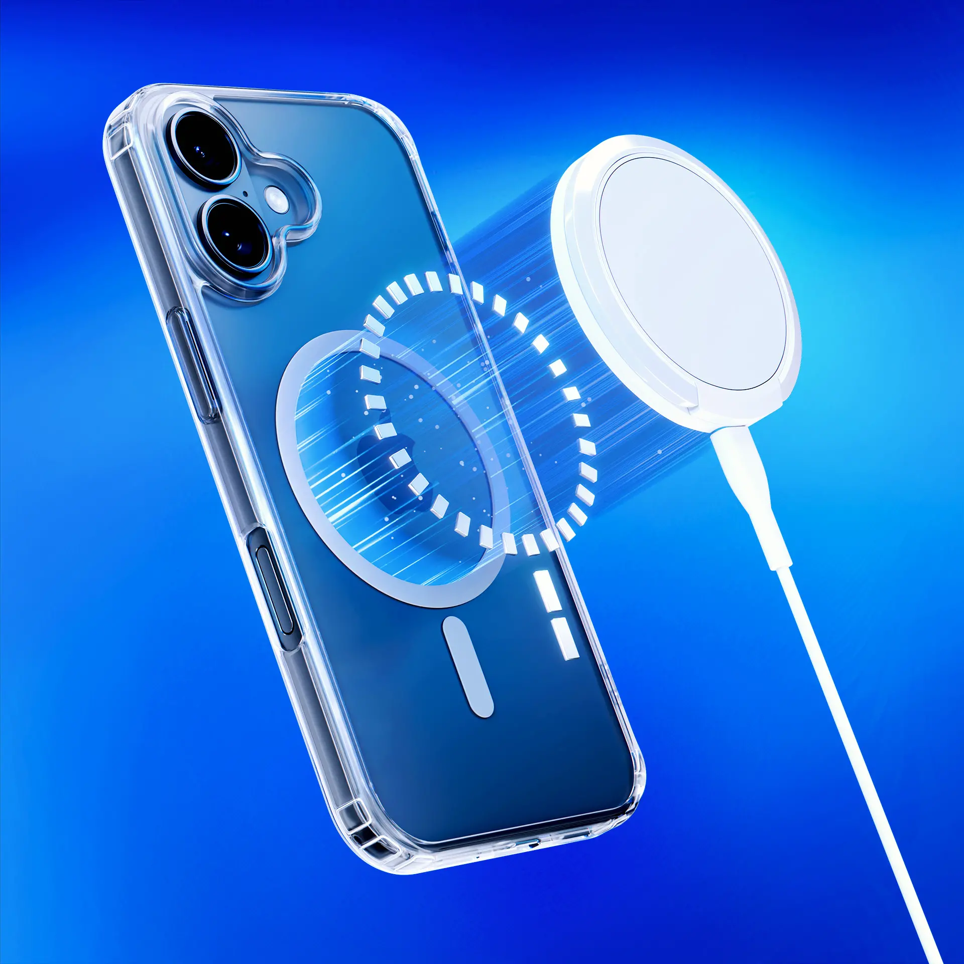 Etui 3mk Silicone MagCase do iPhone 16 Przezroczysty
