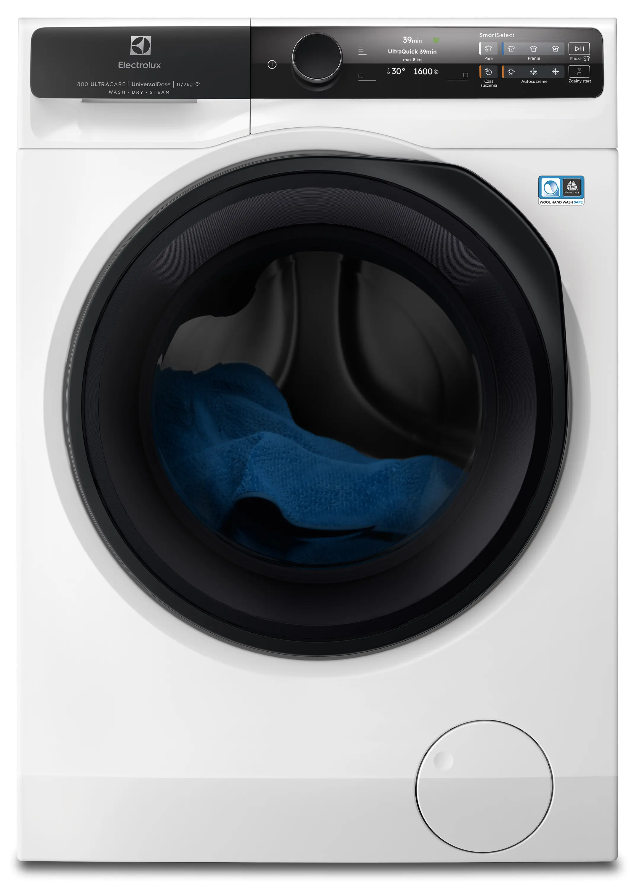 Electrolux 800 UltraCare EW8W7607QP 63,1cm 11kg/7kg Funkcje AI Zdalne sterowanie UniversalDose