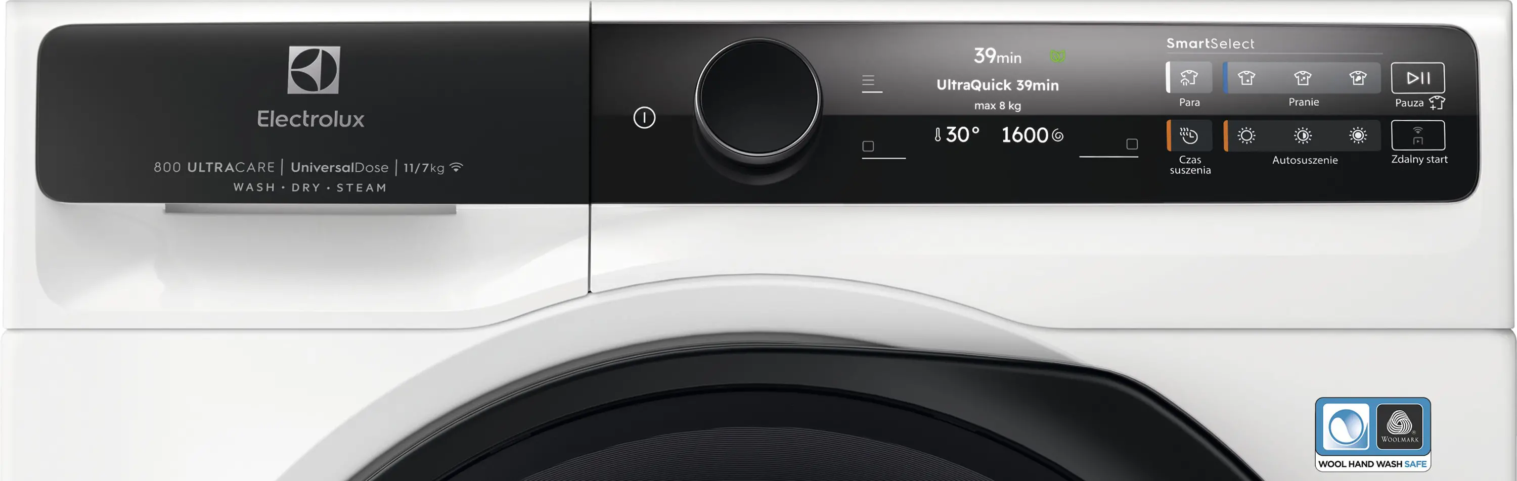Pralko-suszarka Electrolux 800 UltraCare EW8W7607QP 63,1cm 11kg/7kg Zdalne sterowanie