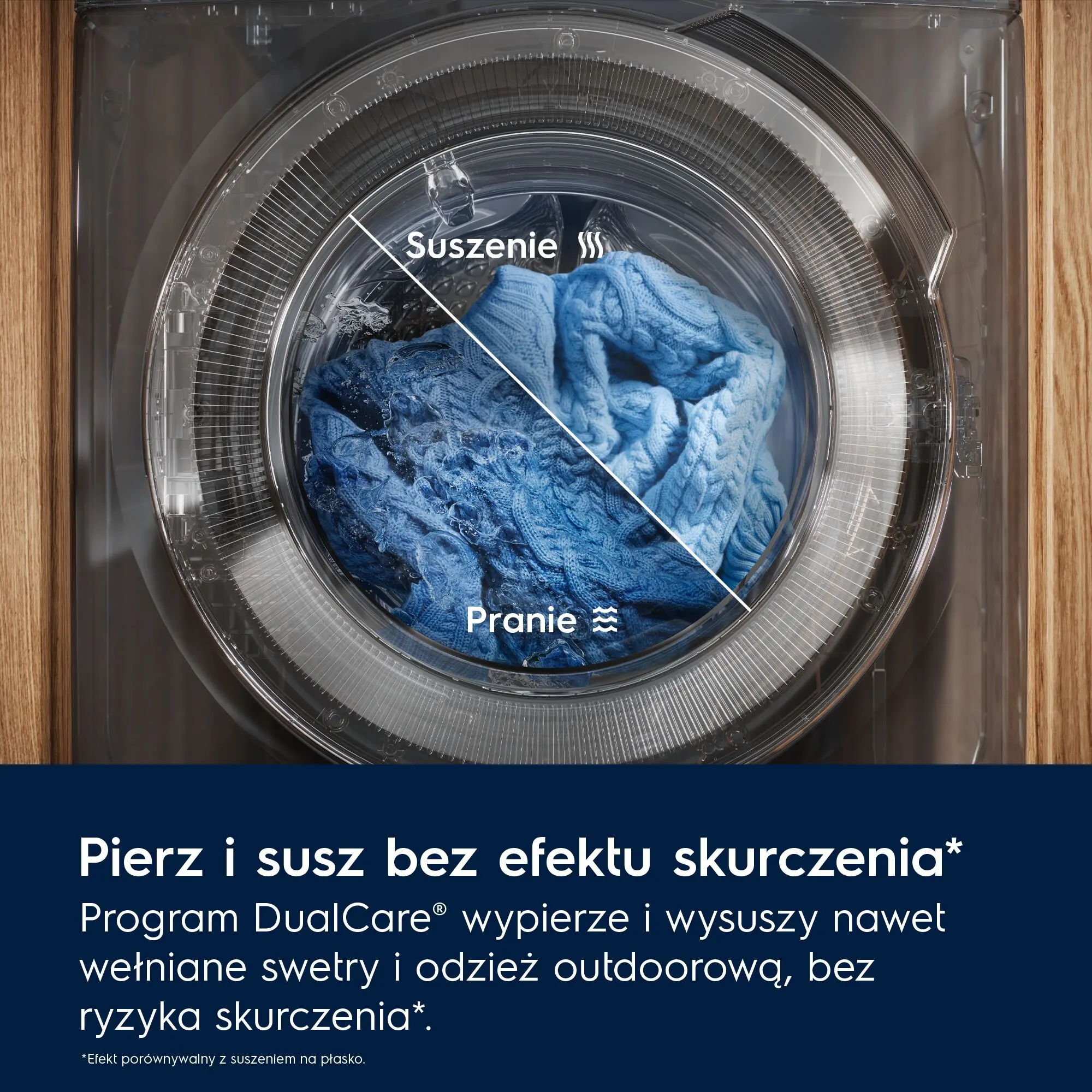 Pralko-suszarka Electrolux 800 UltraCare EW8W7607QP 63,1cm 11kg/7kg Zdalne sterowanie