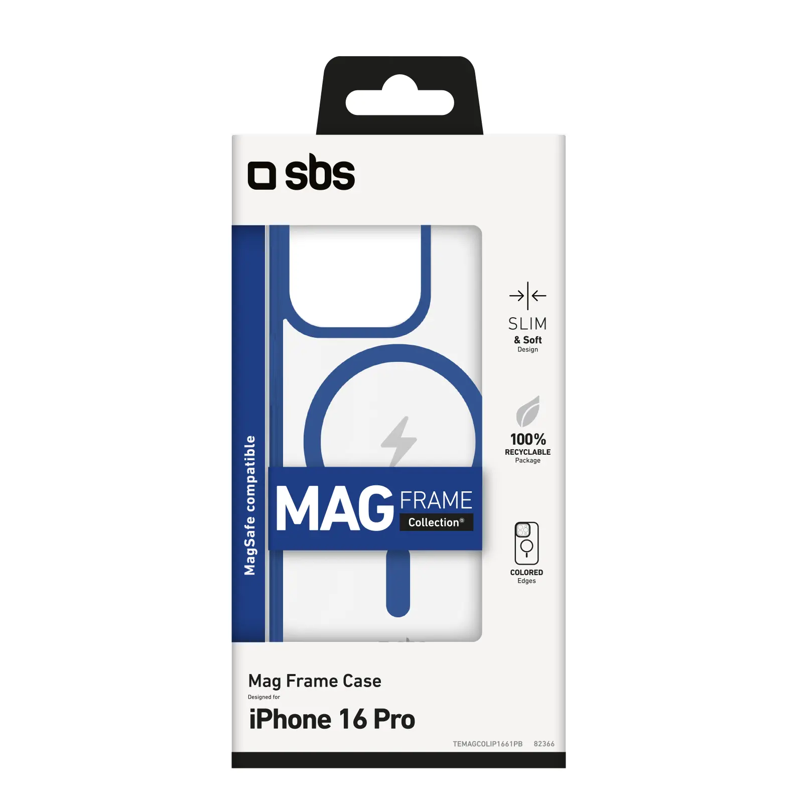 Etui SBS Mag Frame TEMAGCOLIP1661PB do iPhone 16 Pro Niebieski