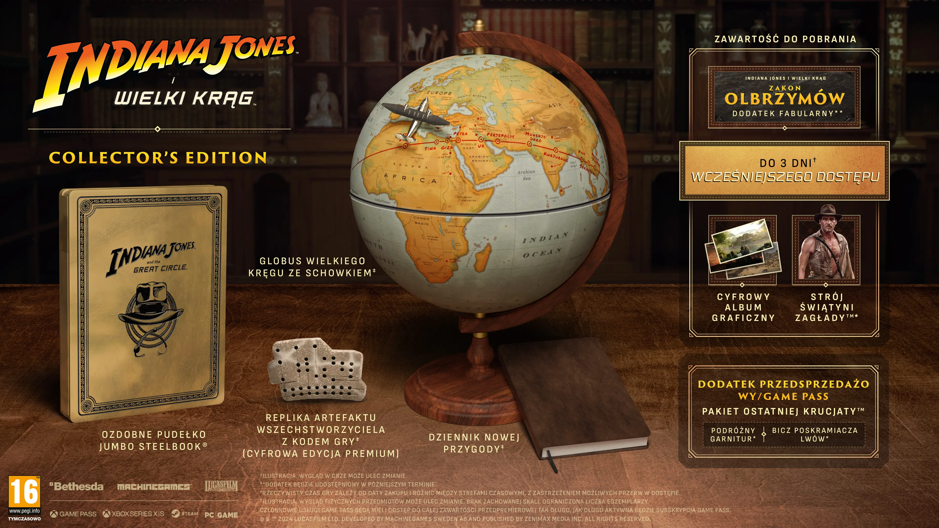 Indiana Jones i Wielki Krąg Edycja Kolekcjonerska Gra na Xbox Series X / Xbox Series S
