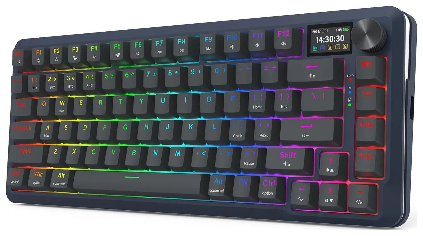 Klawiatura mechaniczna Redragon Flekact K708-RGB-PRO Czarny