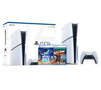 Konsola Sony PlayStation 5 Slim D Chassis (PS5) 1TB z napędem + Astro Bot + Star Wars Outlaws Edycja Specjalna