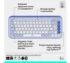 Klawiatura membranowa Logitech POP Icon Keys Fioletowy