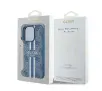 Etui Guess hardcase 4G Printed Stripes MagSafe do iPhone 16 Pro Niebieski