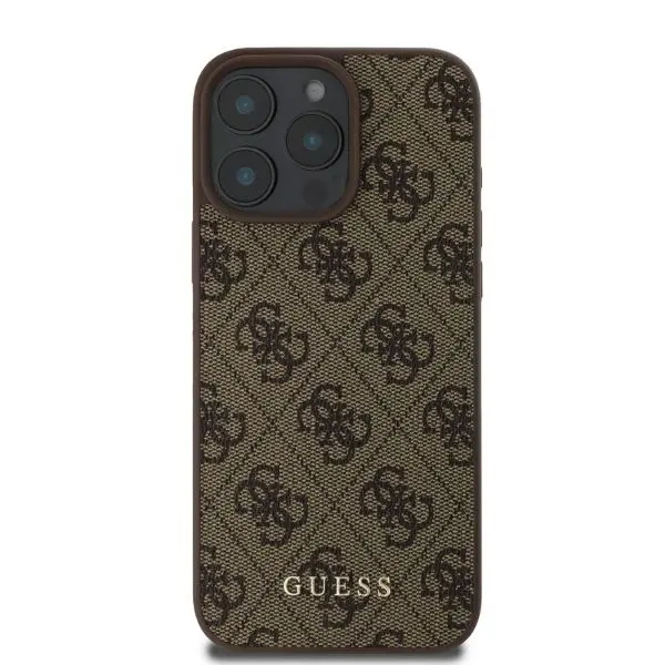 Etui Guess 4G Classic do iPhone 16 Pro Brązowy