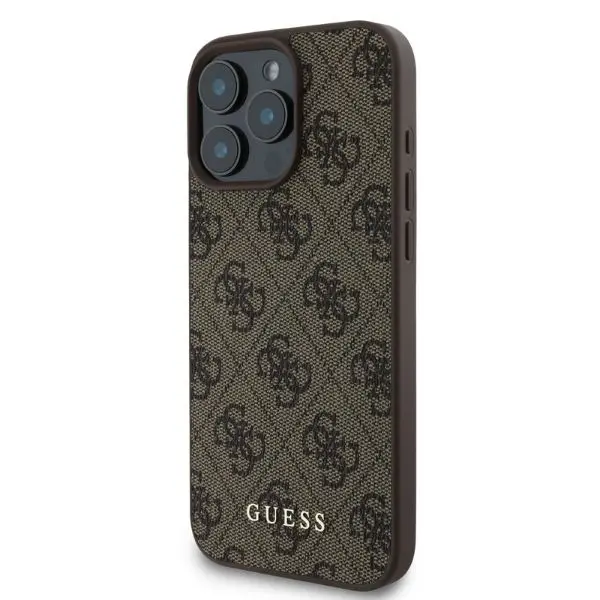 Etui Guess 4G Classic do iPhone 16 Pro Brązowy