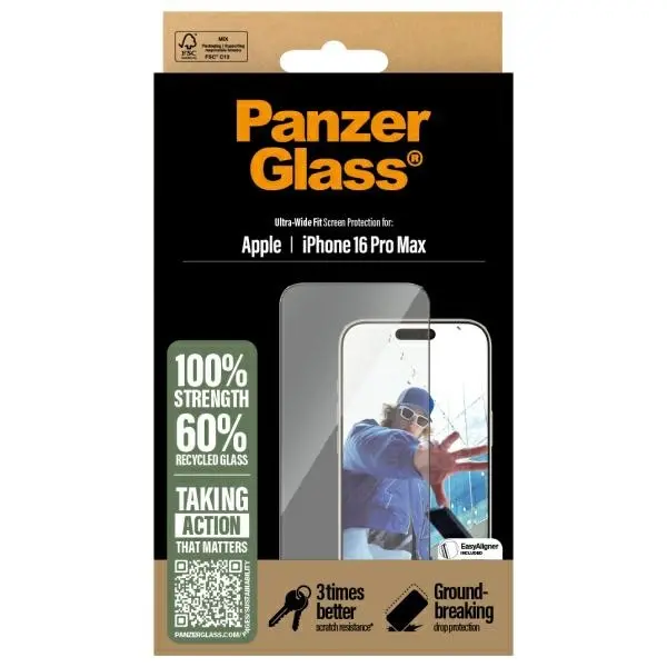 Szkło hartowane PanzerGlass Screen Protector do iPhone 16 Pro Max