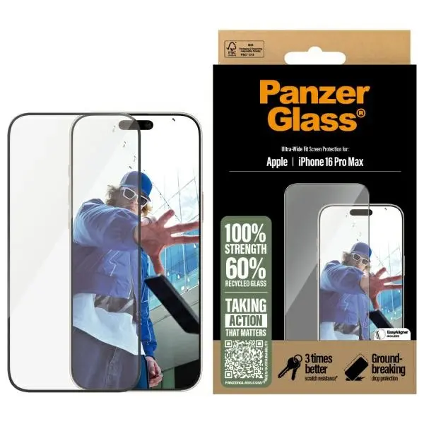 Szkło hartowane PanzerGlass Screen Protector do iPhone 16 Pro Max