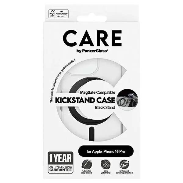 Etui PanzerGlass Kickstand Case MagSafe iPhone 16 Pro Czarny