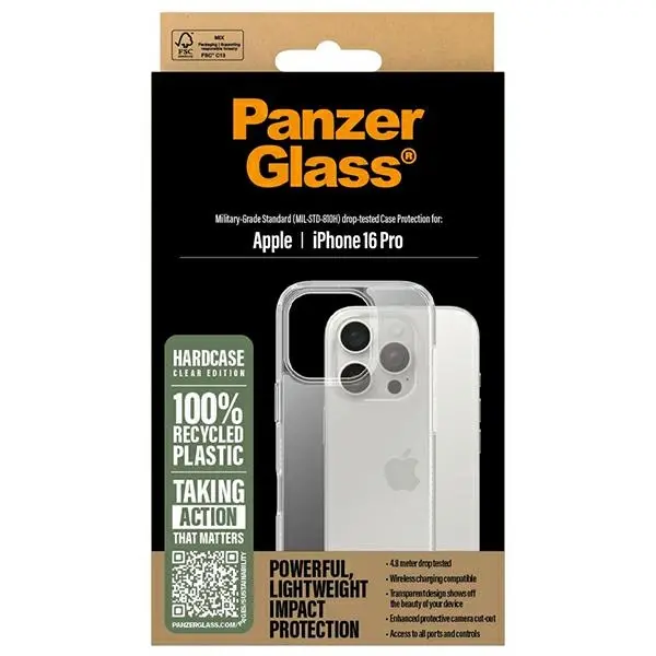 Etui PanzerGlass HardCase do iPhone 16 Pro Przezroczysty