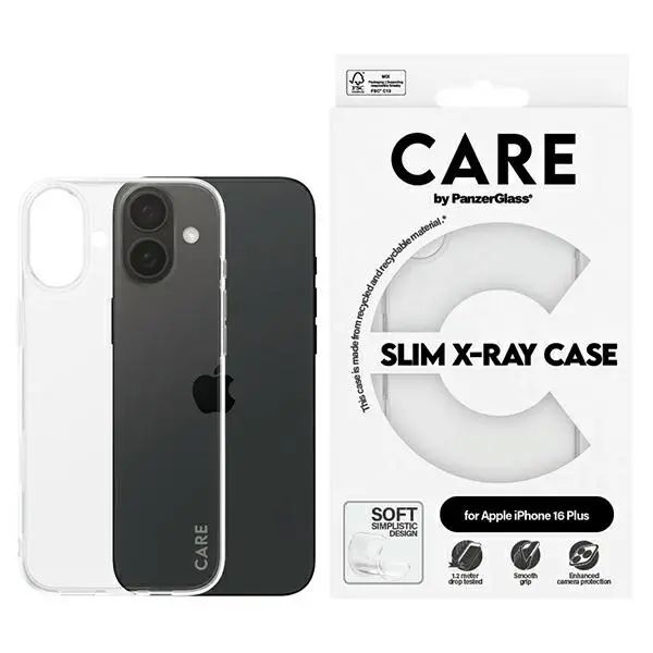 Etui PanzerGlass Slim X-Ray do iPhone 16 Plus Przezroczysty