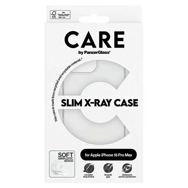 Etui PanzerGlass X-Ray Soft Basic Case do iPhone 16 Pro Max Przezroczysty