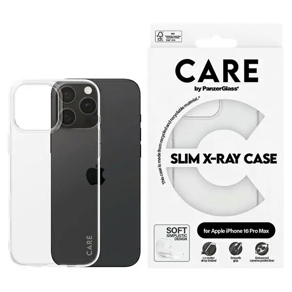 Etui PanzerGlass X-Ray Soft Basic Case do iPhone 16 Pro Max Przezroczysty