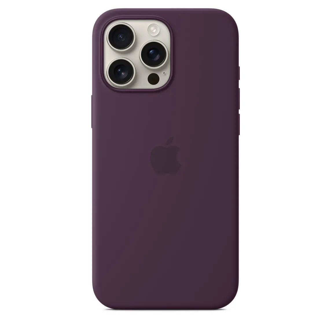 Etui Apple silikonowe z MagSafe do iPhone 16 Pro Max Dojrzała śliwka
