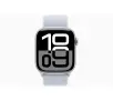 Smartwatch Apple Series 10 GPS koperta 42mm aluminium srebrny opaska sportowa błękitny obłok