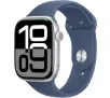 Smartwatch Apple Watch Series 10 GPS + Cellular 42mm z aluminium srebrny pasek sportowy denim M/L