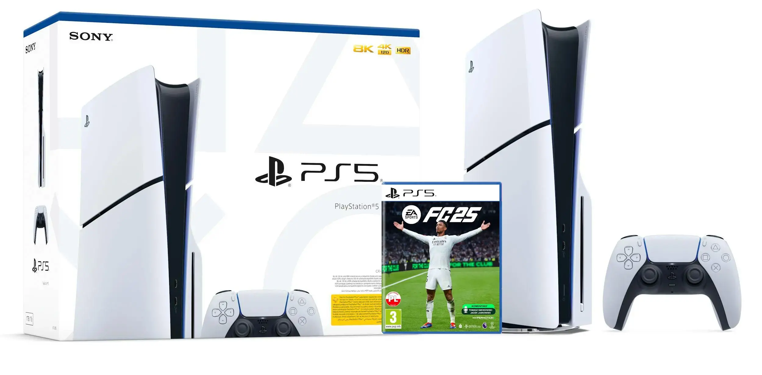 Konsola Sony PlayStation 5 Slim D Chassis (PS5) 1TB z napędem + EA SPORTS FC 25