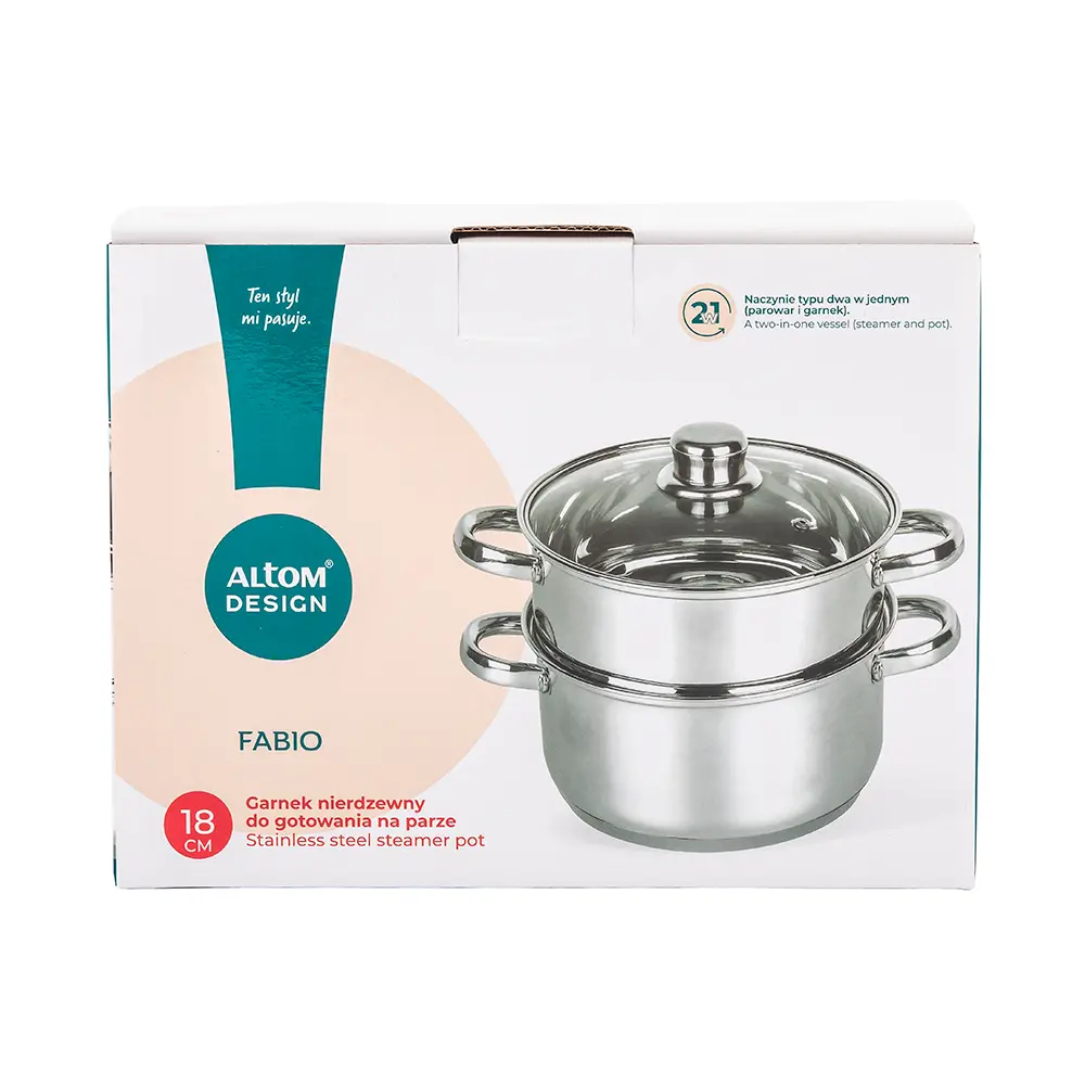 Garnek Altom Design Fabio 020400488 Indukcja Stal nierdzewna 2l