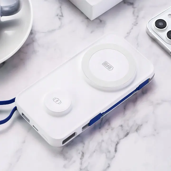 Powerbank 3mk PasteUP 10000mAh 22,5W MagSafe Qi Biały