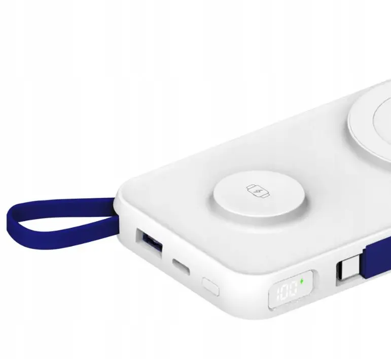 Powerbank 3mk PasteUP 10000mAh 22,5W MagSafe Qi Biały