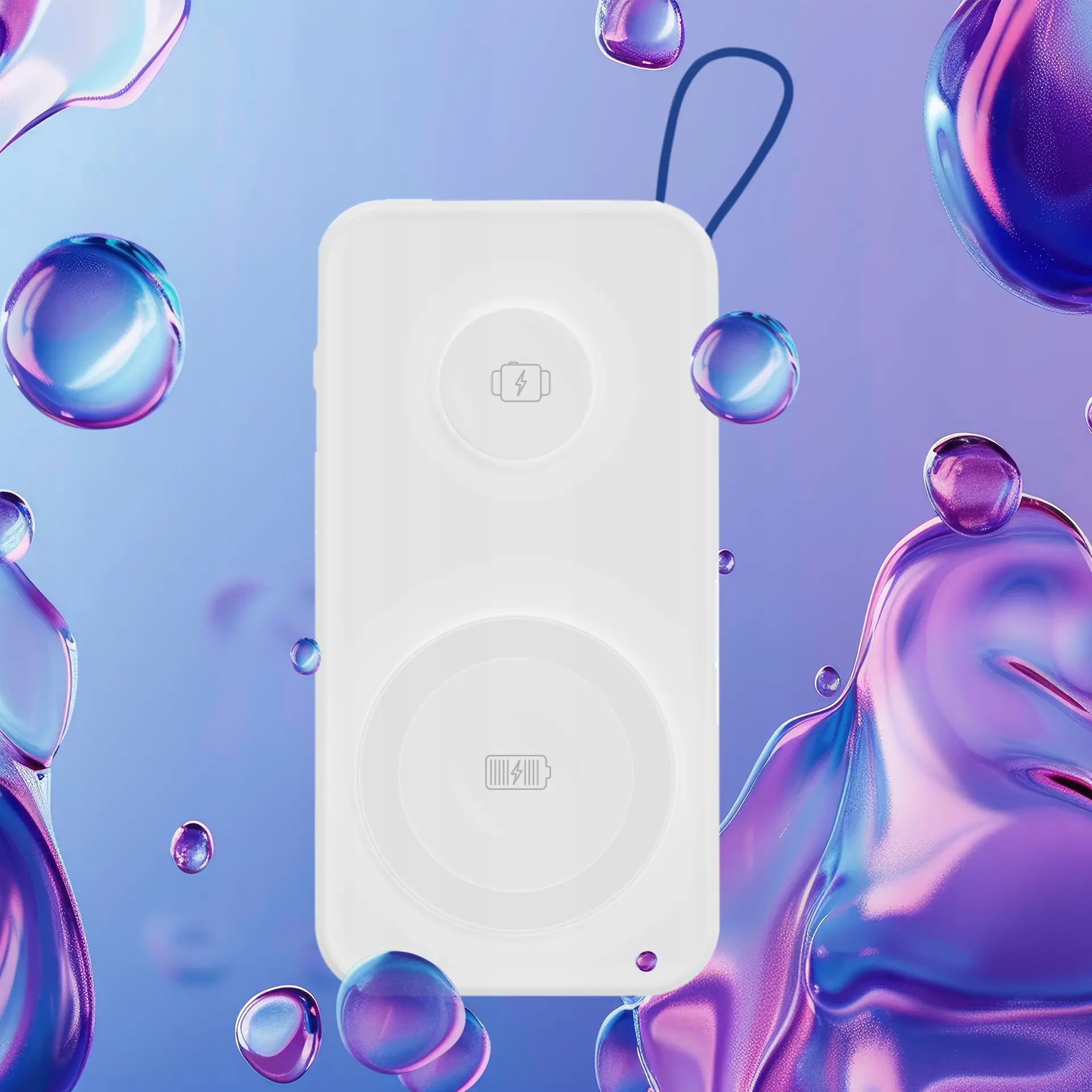 Powerbank 3mk PasteUP 10000mAh 22,5W MagSafe Qi Biały