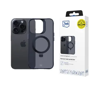 Etui 3mk Smoke Case Mag&Stand do iPhone 16 Pro Czarny